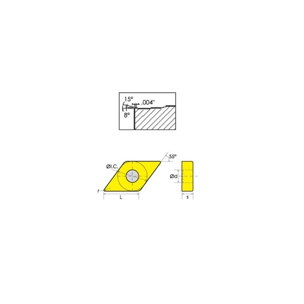 DNMG-333-DF 55 Coated Carbide Insert