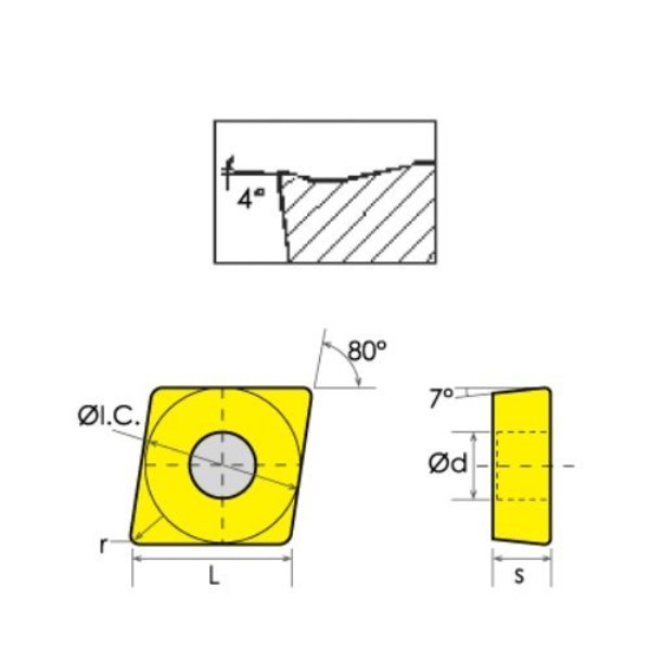 CCMT-32.52-HM Coated Carbide Insert