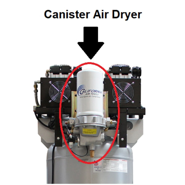 Ultra Quiet/Dry Oil-Free Air Compressor, 4HP, 60Gal