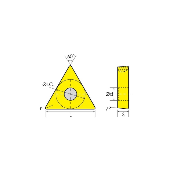 TCMT-431 C-5 TiN Coated Carbide Insert