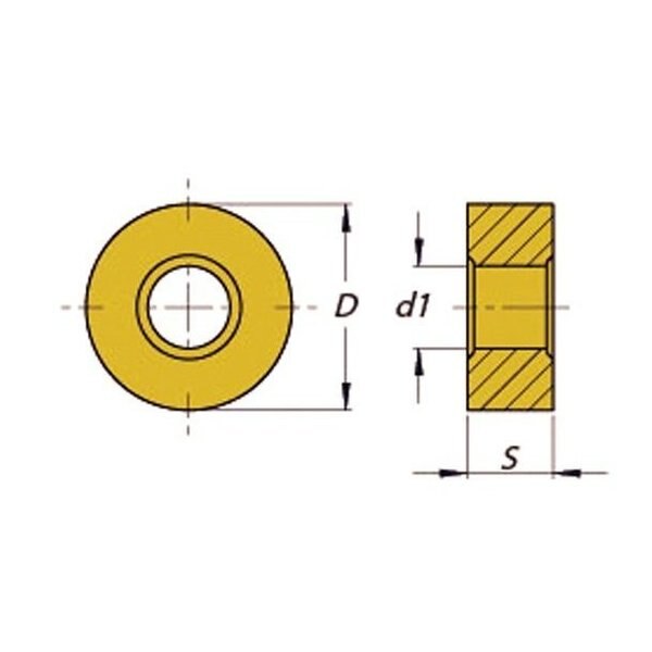 RNMG-43 C-2 Carbide Face Mill Insert