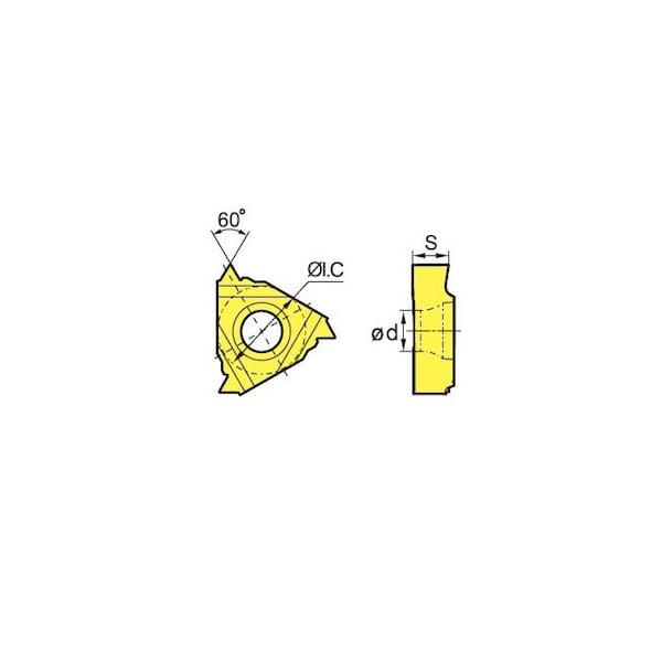 RT16.01N-1.50GM Right Hand Internal Threading & Grooving Insert
