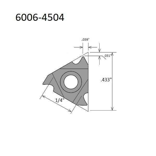 11Nr-18UN TiALN Coated Internal Threading & Grooving Insert