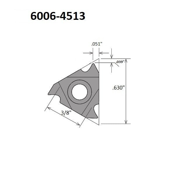 16Nr-13UN TiALN Coated Internal Threading & Grooving Insert