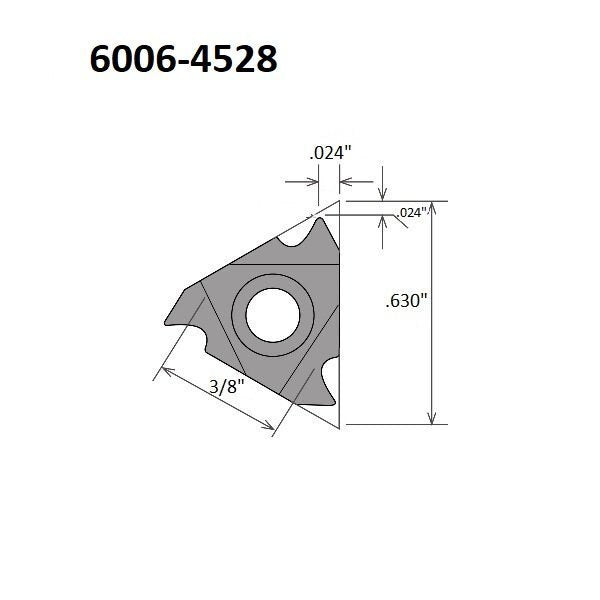 16Nr-28UN TiALN Coated Internal Threading & Grooving Insert