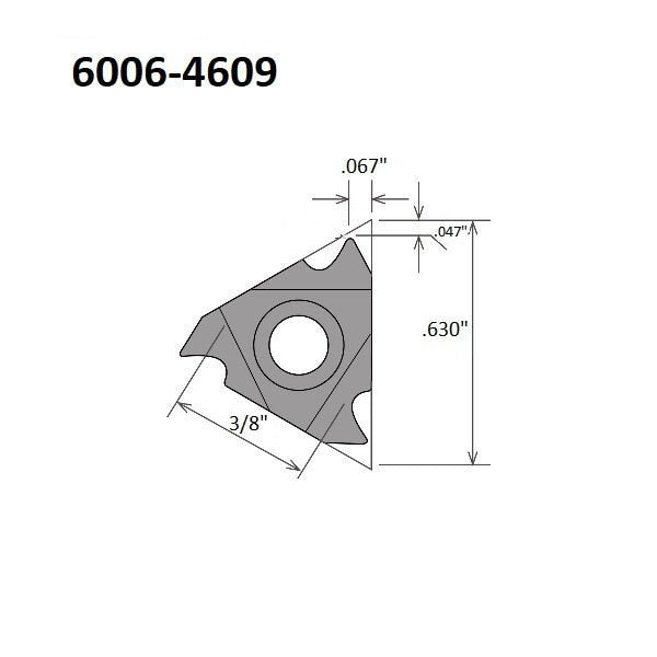 16ER-6UN TiALN Coated External Threading & Grooving Insert