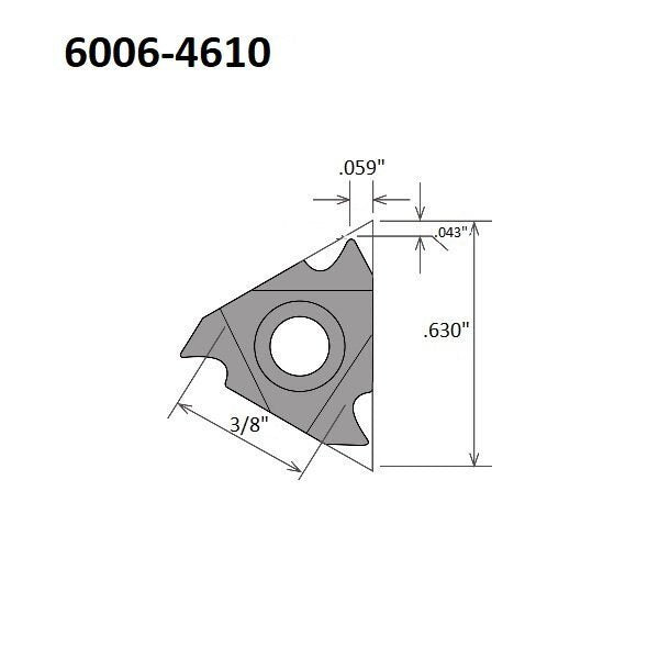 16ER-10UN TiALN Coated External Threading & Grooving Insert