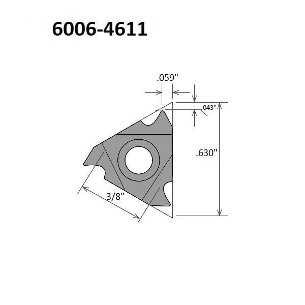 16ER-11UN TiALN Coated External Threading & Grooving Insert