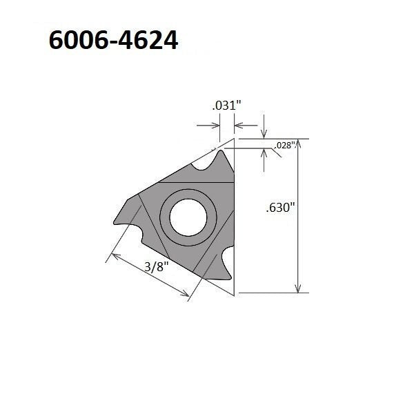 16ER-24UN TiALN Coated External Threading & Grooving Insert