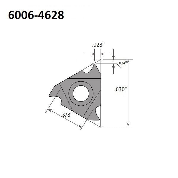 16ER-28UN TiALN Coated External Threading & Grooving Insert