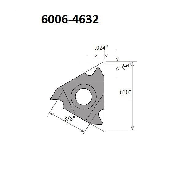 16ER-32UN TiALN Coated External Threading & Grooving Insert