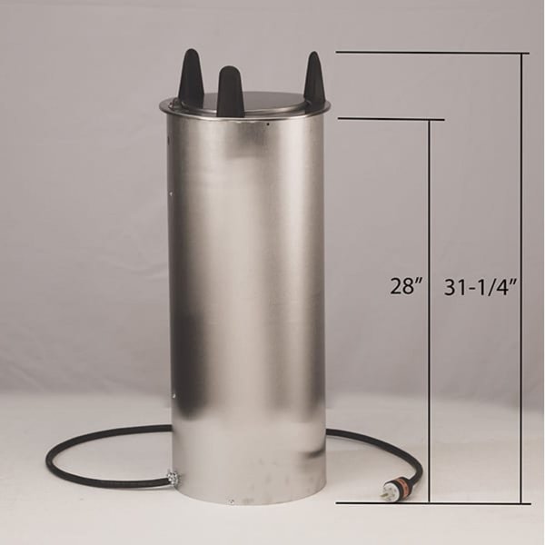 Regular Heated Drop-In Plate Dispenser - Fits Plates 9-1/4
