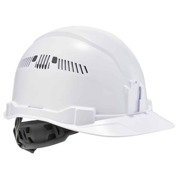 White Class C Hard Hat Cap Style Vented