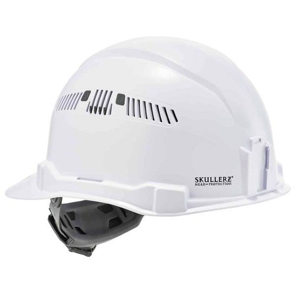 White Class C Hard Hat Cap Style Vented
