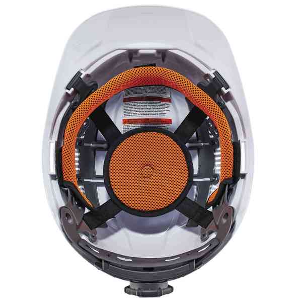 White Class C Hard Hat Cap Style Vented