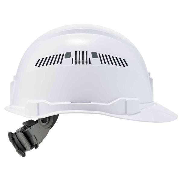 White Class C Hard Hat Cap Style Vented