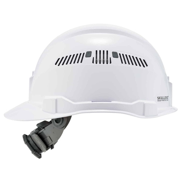 White Class C Hard Hat Cap Style Vented