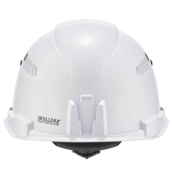 White Class C Hard Hat Cap Style Vented