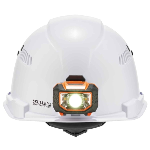 White Class C Hard Hat Cap Style Vented