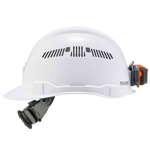 White Class C Hard Hat Cap Style Vented