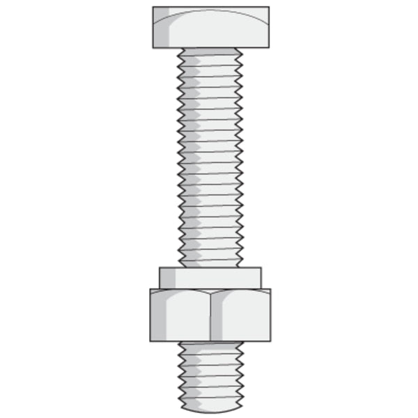 Bolt/Nut Tin Plated 3/8
