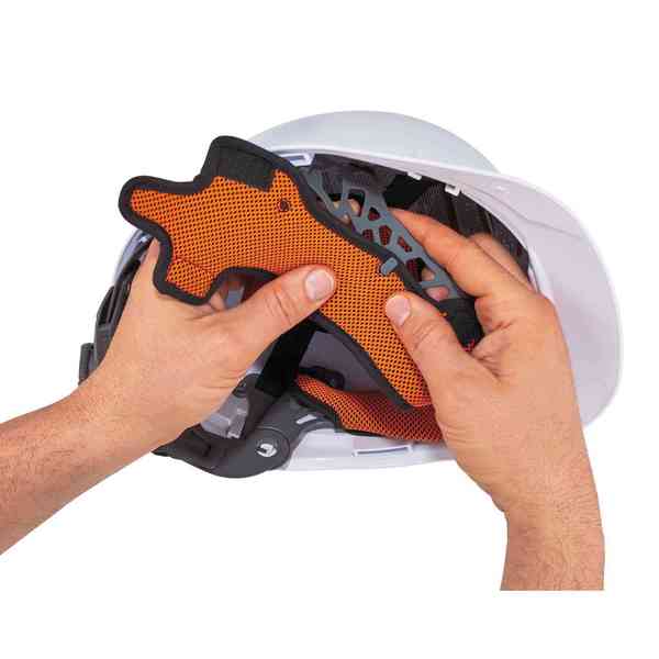 Orange Hard Hat Replacement Sweatba, PK3