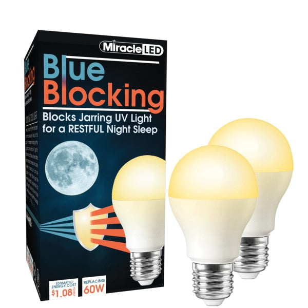 Blue Blocking Amber Glow LED Night Time Sleep Bulb Replace 60W