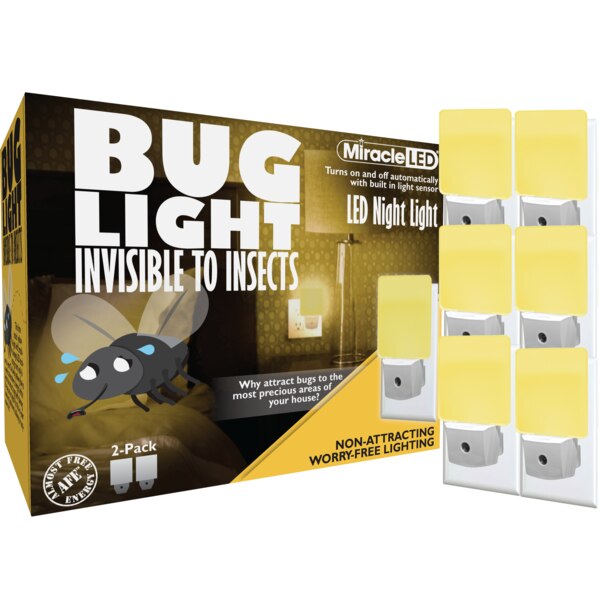 Bug Light Night Light Amber Glow to Protect your Precious Areas