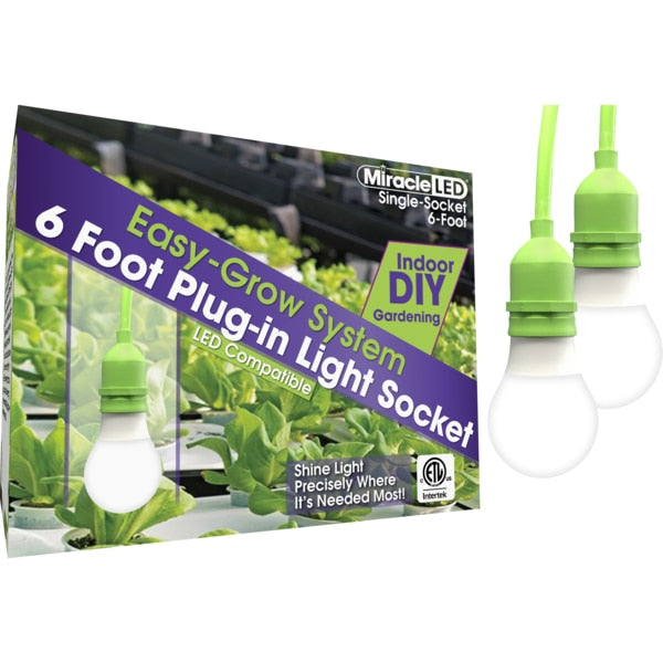 Single Socket LED Ready Corded Lighting System for Grow Lights