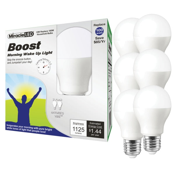 Nature's Vibe Boost Morning Wake Up Light Daylight LED Bulb