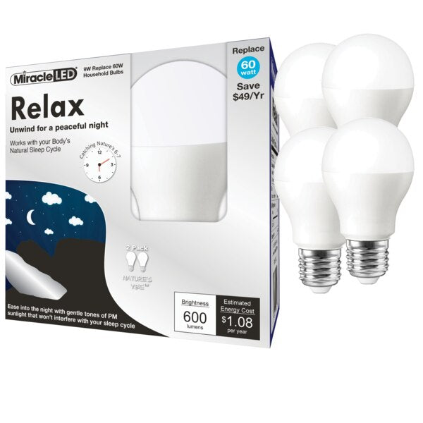 Nature's Vibe Relax Bedtime Ready Sunset Glow LED Light Bulb