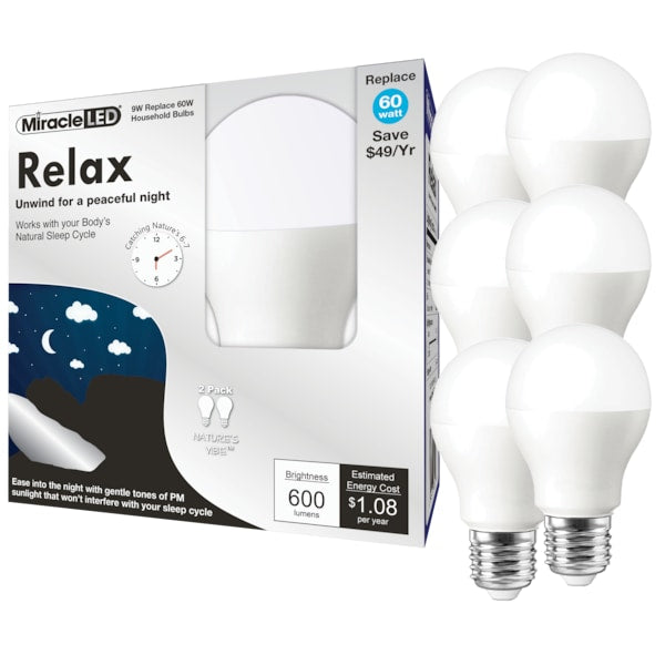 Nature's Vibe Relax Bedtime Ready Sunset Glow LED Light Bulb