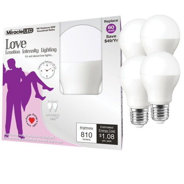 Nature's Vibe Love Emotion Intensity Daylight LED Light Bulb