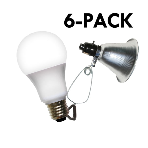 Clamp Lamp Grow Fixture & Full Spectrum LED Grow Light 12 Pcs Kit
