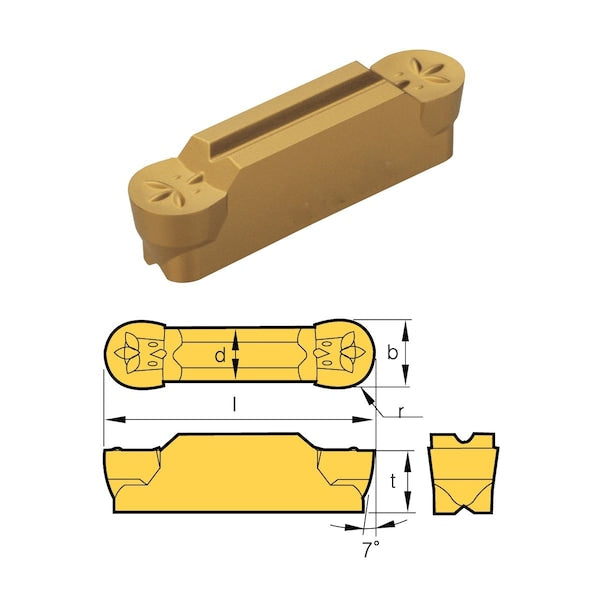 MRMN-600-M Grade BPS253-CVD Grooving Insert