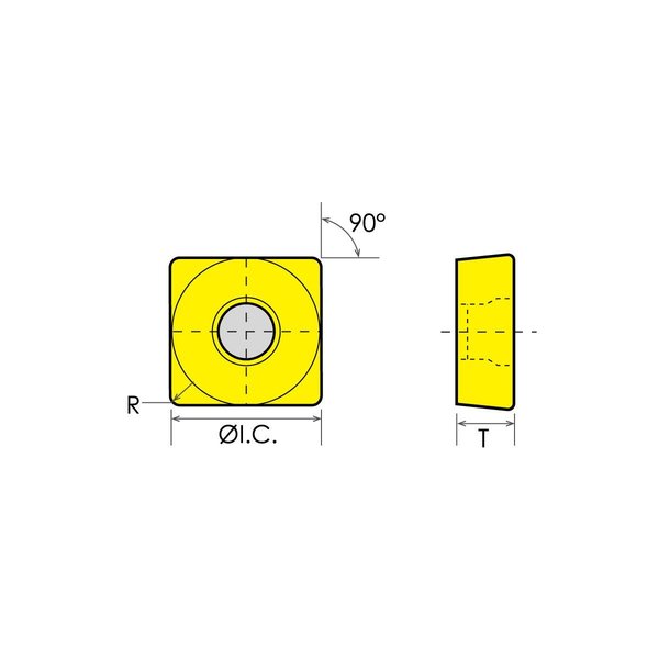 SD-422P TiN-55 Carbide Insert