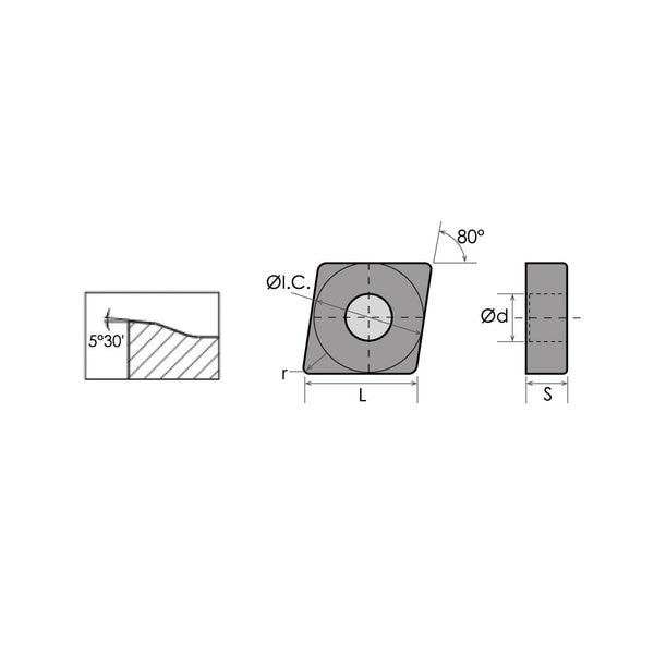 CNMG-432-DM TiCNAl Coated Carbide Insert