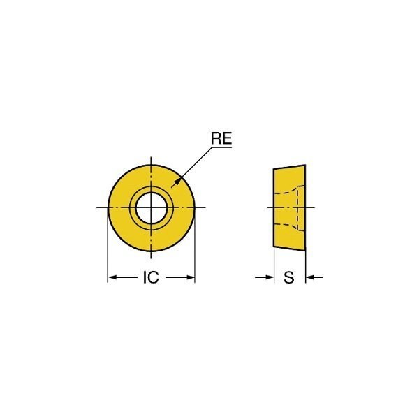 RCKT1204MO-DR Coated Carbide Face Mill Insert
