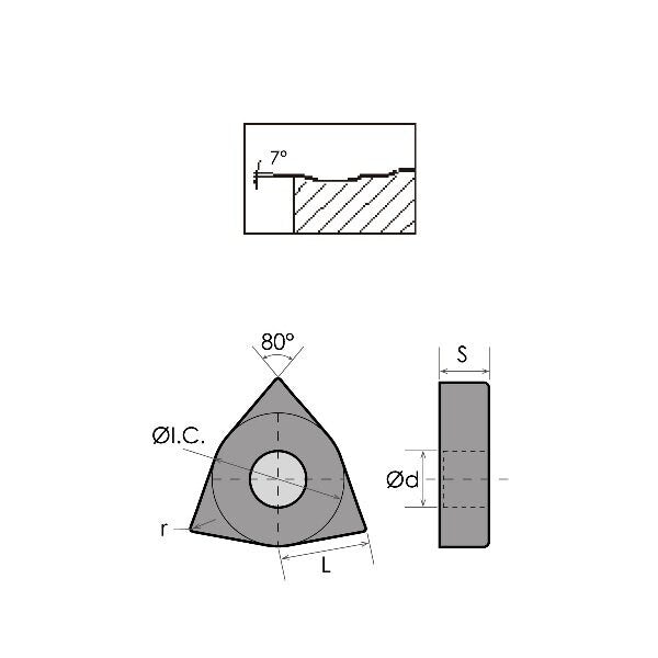 WNMG-432-DM TiCNAl Coated Carbide Insert