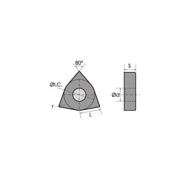 WNMG-431-EF TiCNAl Coated Carbide Insert
