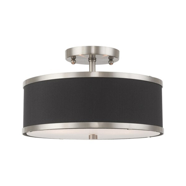 Park Ridge 2 Light Brushed Nickel Ceiling Mount