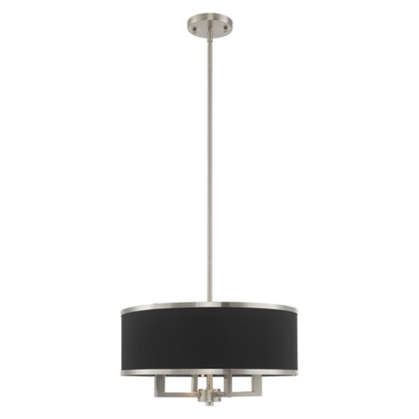 Park Ridge 4 Light Brushed Nickel Pendant Chandelier