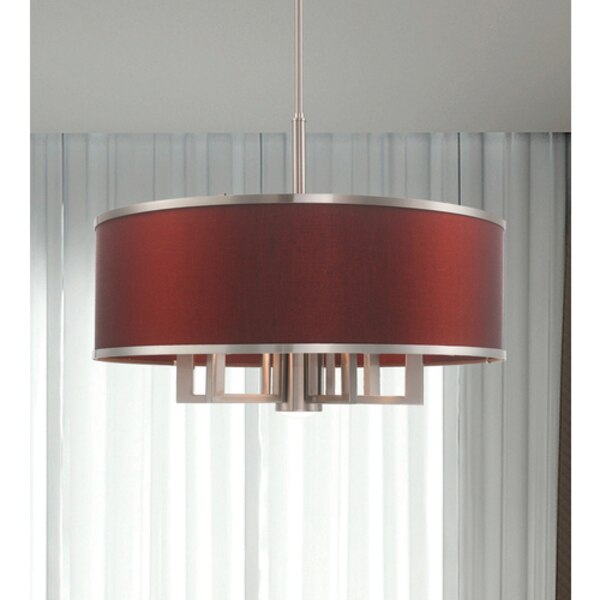Park Ridge 7 Light Brushed Nickel Pendan
