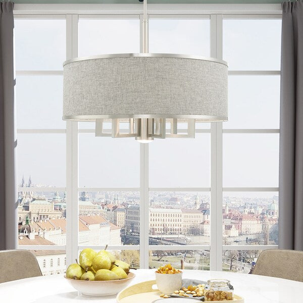Park Ridge 7 Light Brushed Nickel Pendant Chandelier