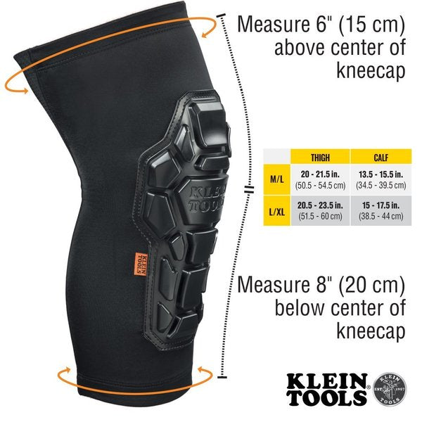 Heavy Duty Knee Pad Sleeves, L/XL