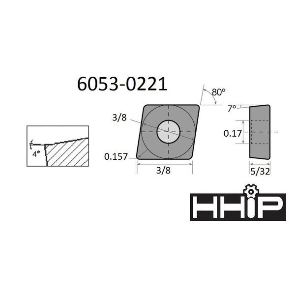 CCMT 32.51-EM Coated Carbide Insert