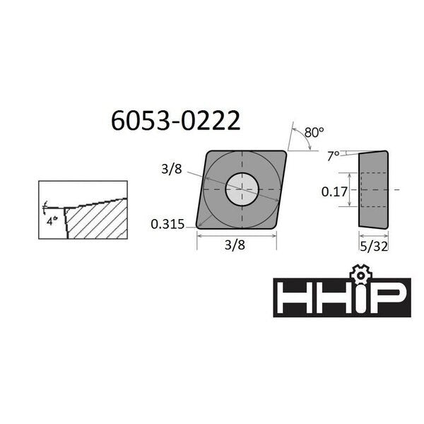 CCMT 32.52-EM Coated Carbide Insert