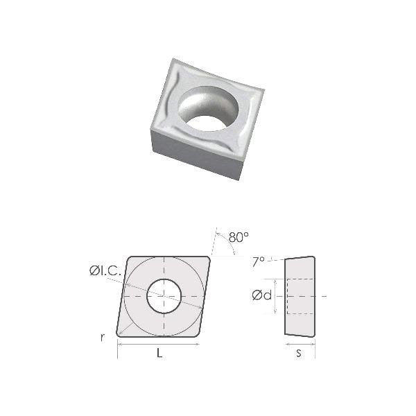 CCGX-431 LH Carbide Insert For Aluminum