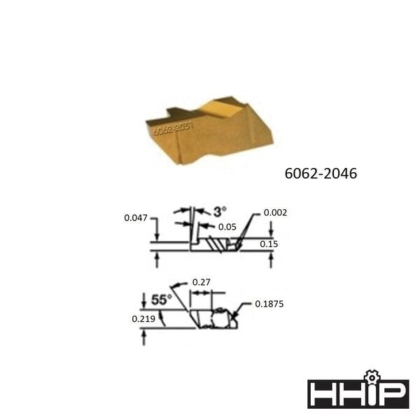 T/NG-2047R C5 Coated Right Hand Grooving Carbide Insert