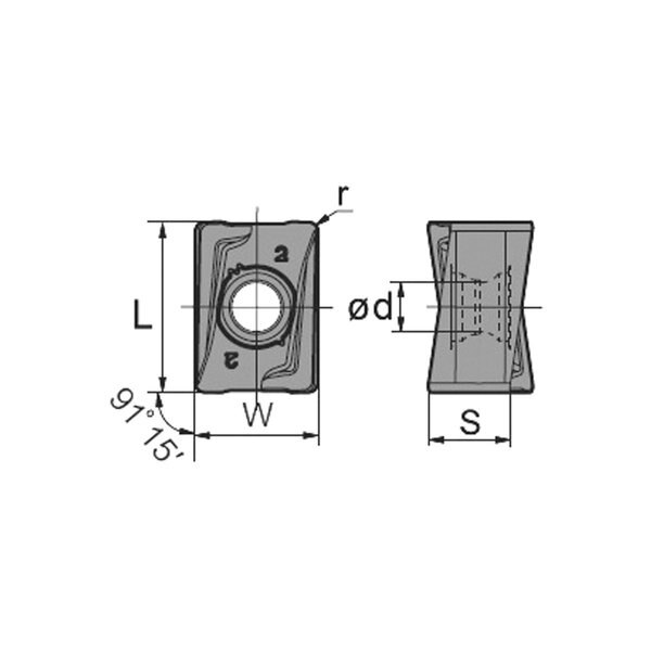 ANGX110508 Pnr-GM Carbide Insert
